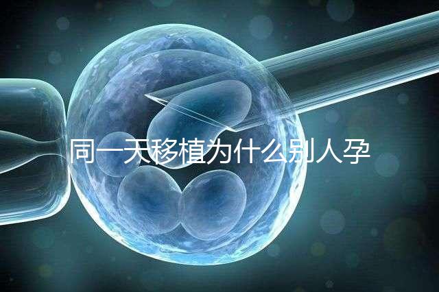 同一天移植為什么別人孕囊大答案公布，進(jìn)周前都看看