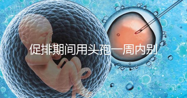 促排期間用頭孢一周內別喝酒，基礎卵泡少能不能吃了解下