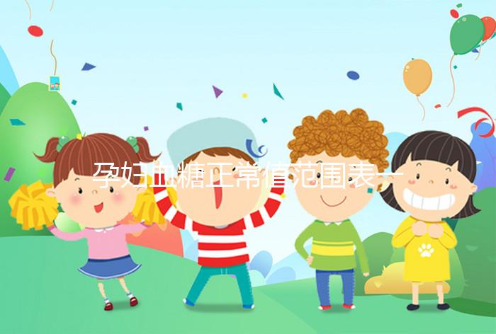 孕婦血糖正常值范圍表一覽，超過這個數(shù)或是妊娠期糖尿病